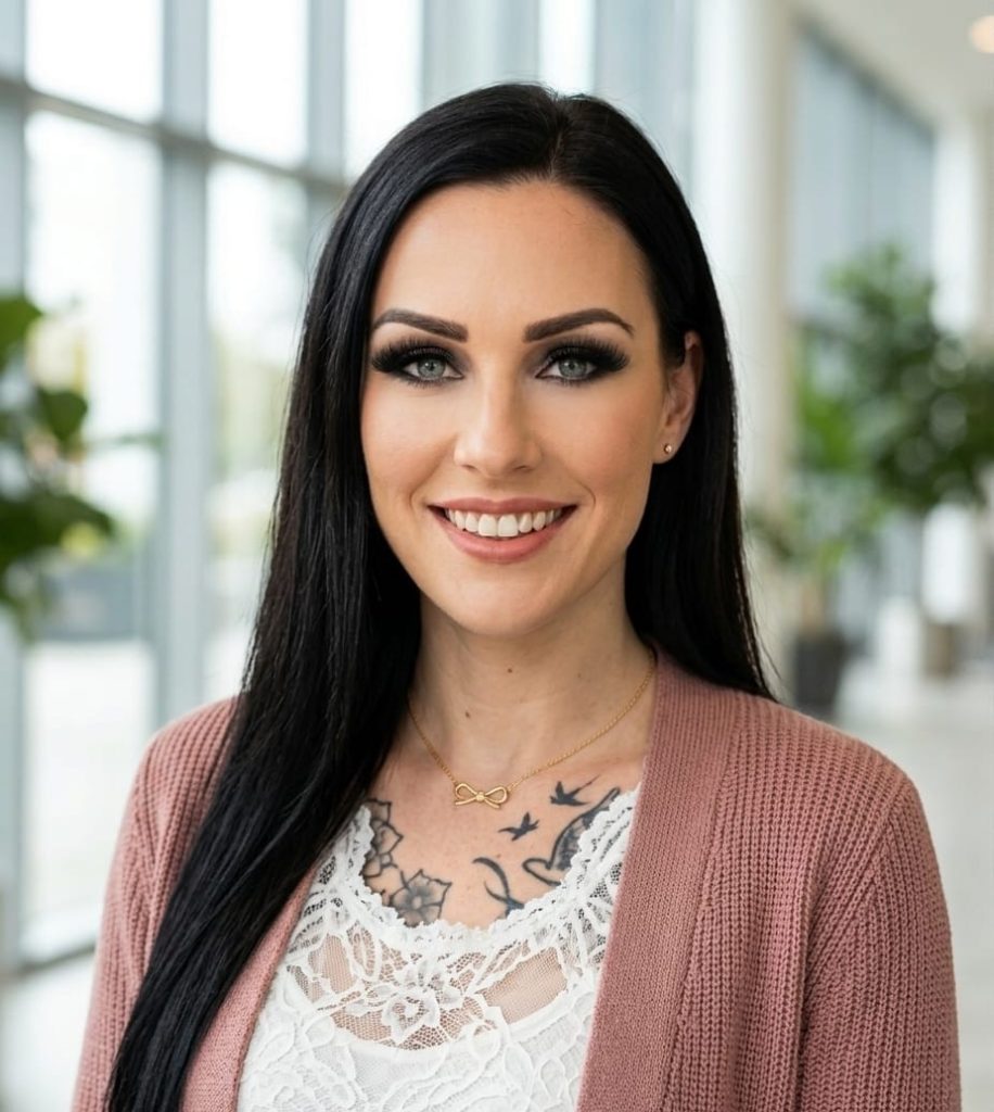 Romina Ericksen, Gründerin von Herzwärts, als persönliche Ansprechpartnerin für Menschen nach einem Suizidverlust.